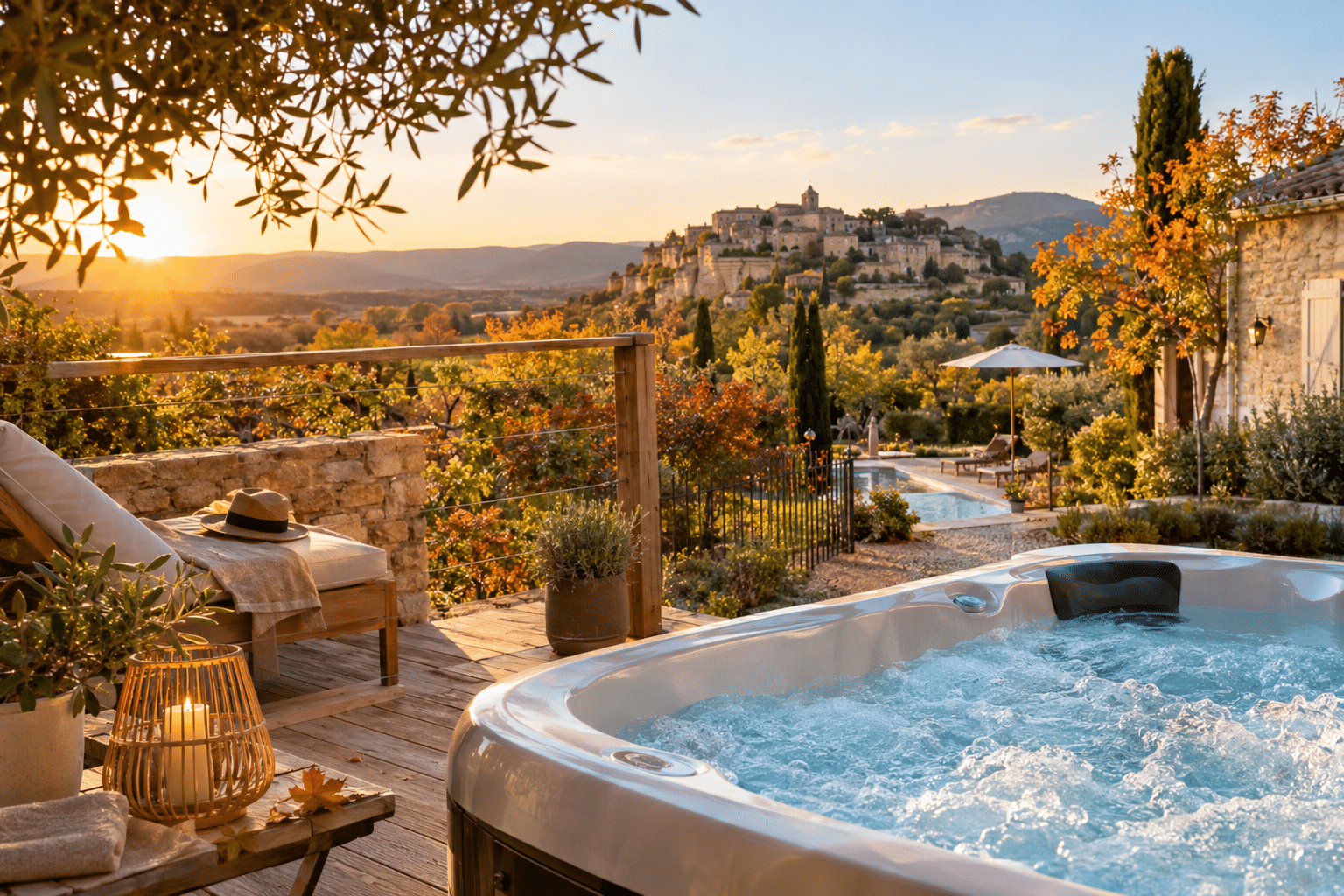 Séjour détente dans le Luberon à l'automne avec spa privatif